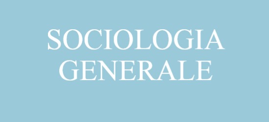 sociologia generale