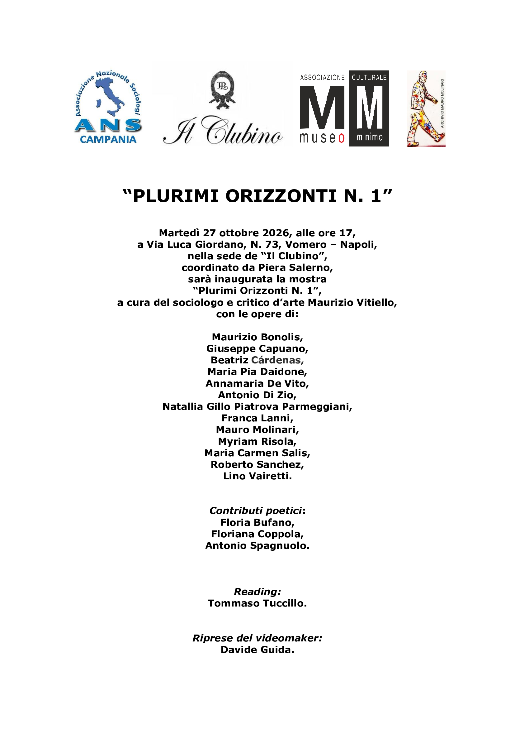 “PLURIMI ORIZZONTI N. 1”